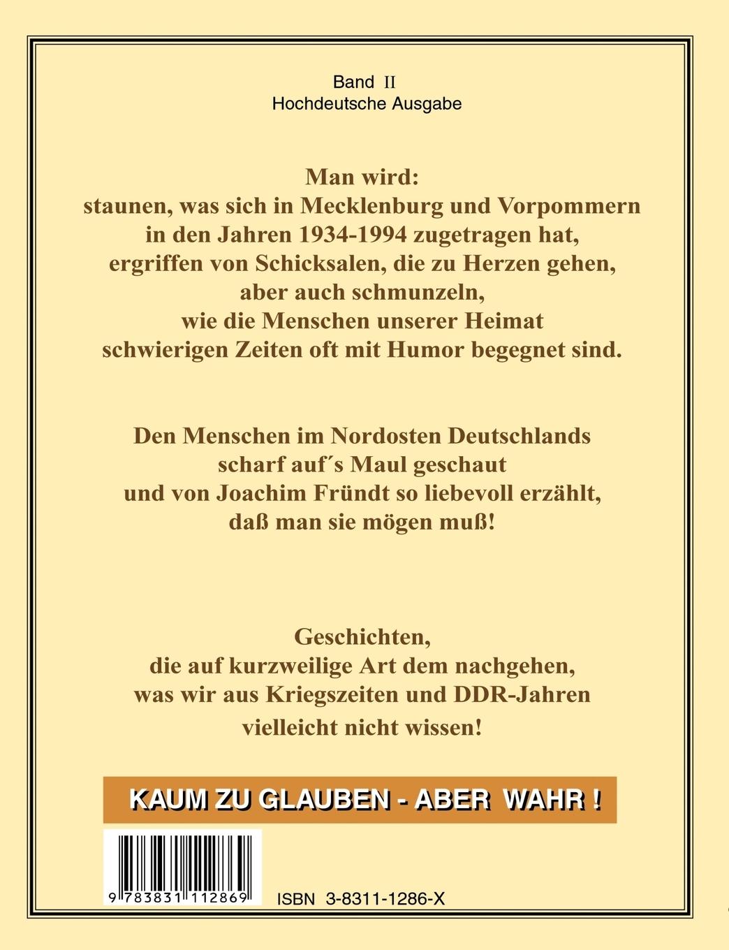 Rückseitencover Kaum zu glauben! Band 2