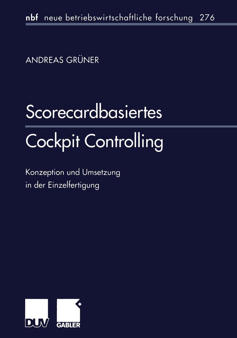 Vorderes Coverbild Scorecardbasiertes Cockpit Controlling
