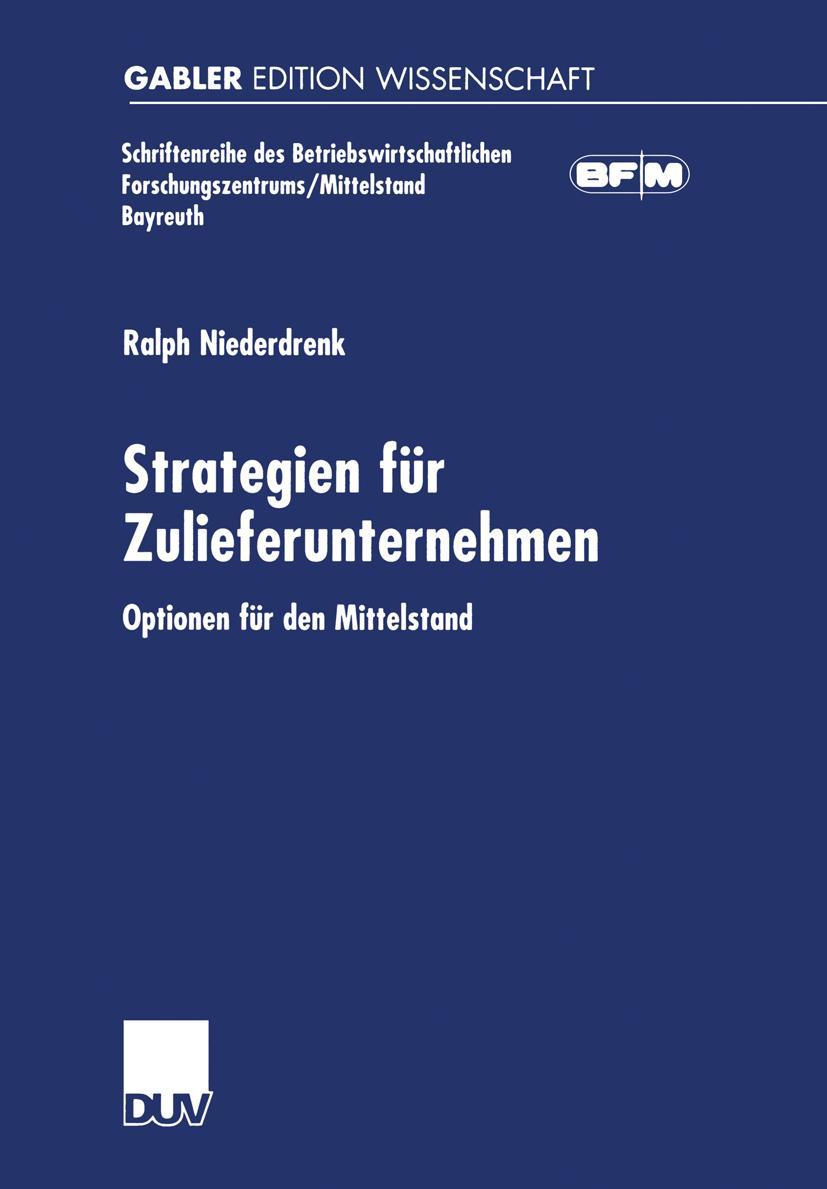 Vorderes Coverbild Strategien für Zulieferunternehmen