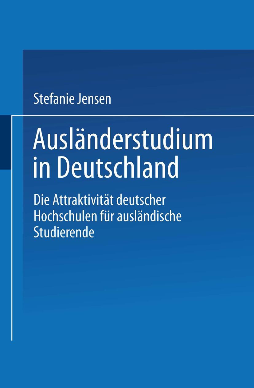 Vorderes Coverbild Ausländerstudium in Deutschland