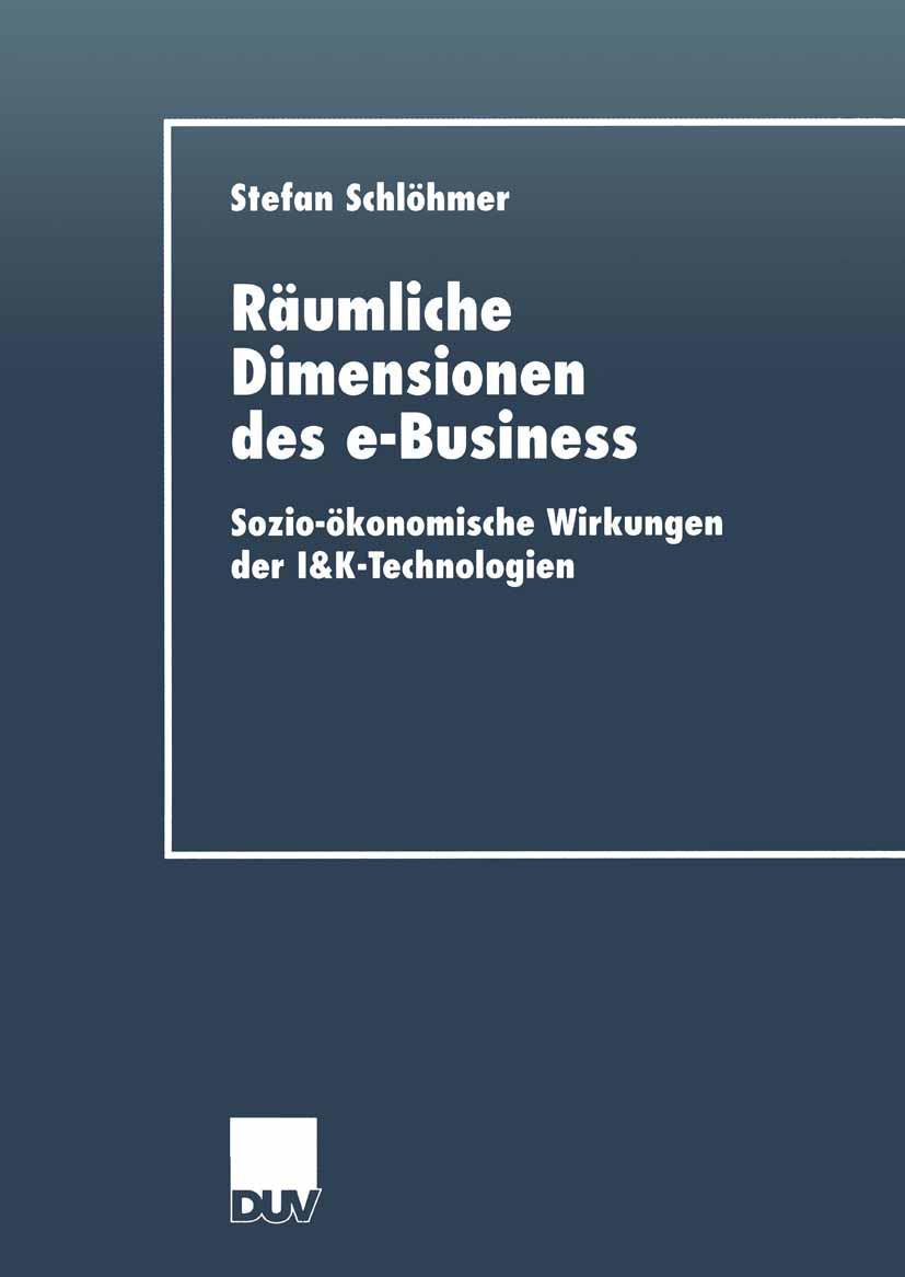 Vorderes Coverbild Räumliche Dimensionen des e-Business