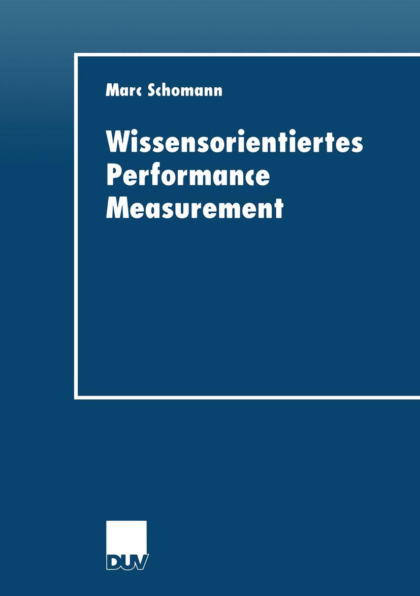 Vorderes Coverbild Wissensorientiertes Performance Measurement