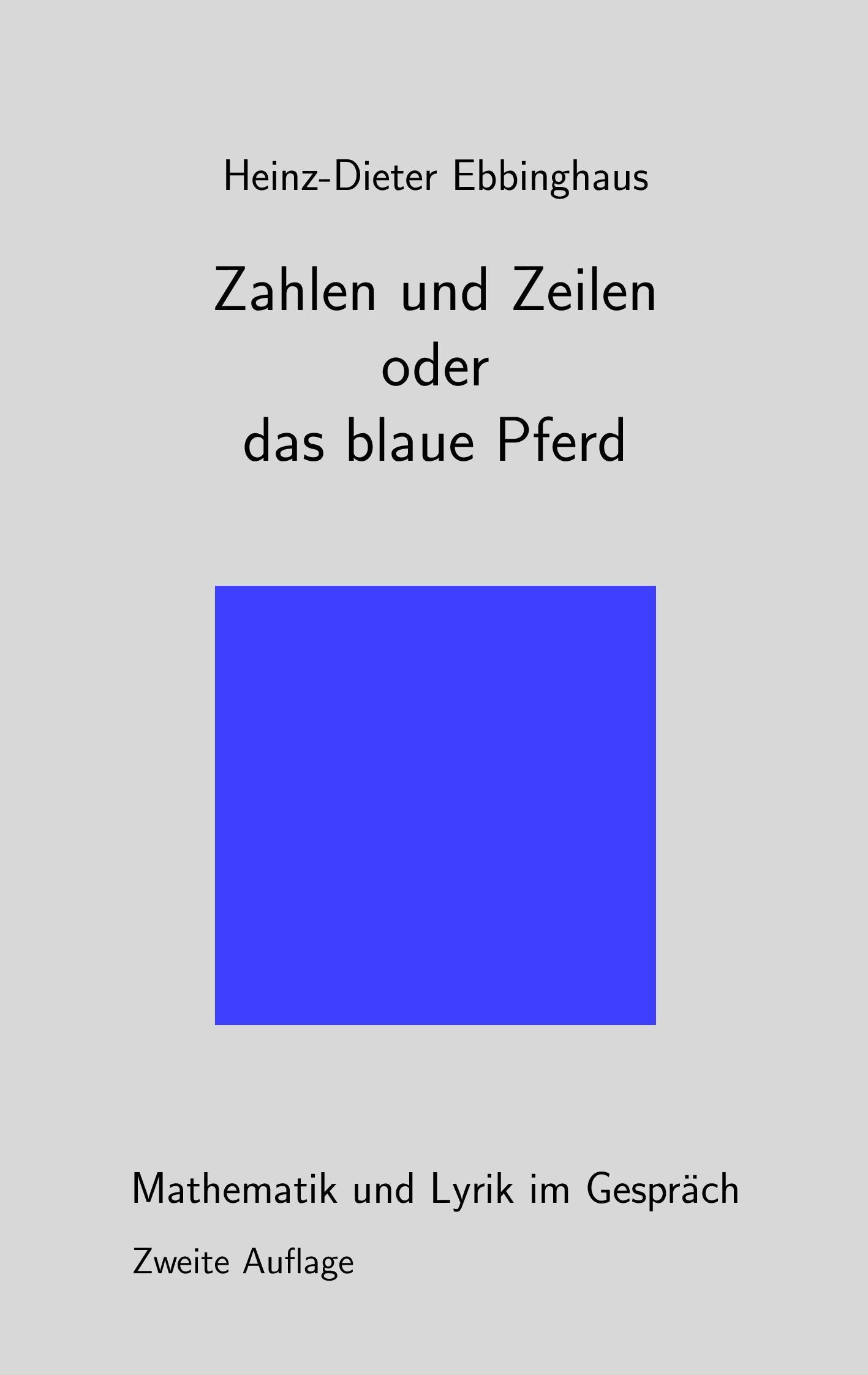 Vorderes Coverbild Zahlen und Zeilen oder das blaue Pferd