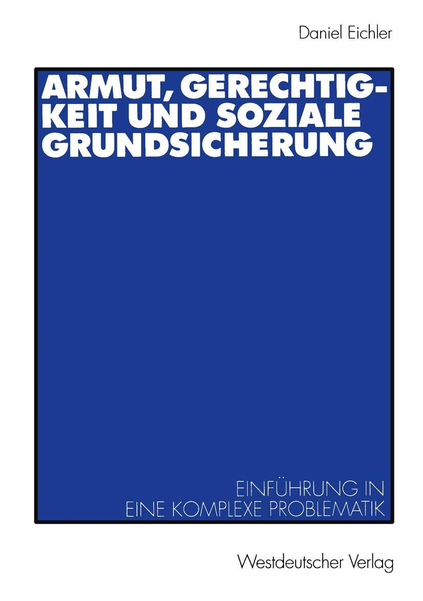 Vorderes Coverbild Armut, Gerechtigkeit und soziale Grundsicherung