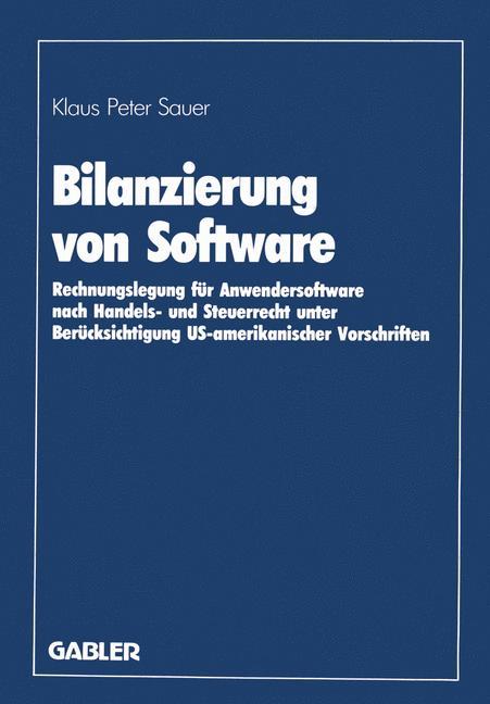 Vorderes Coverbild Bilanzierung von Software
