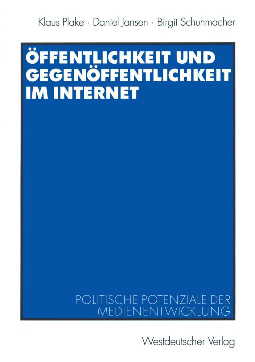 Vorderes Coverbild Öffentlichkeit und Gegenöffentlichkeit im Internet