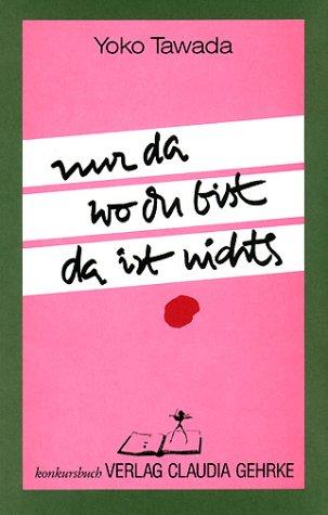 Vorderes Coverbild Nur da wo du bist da ist nichts