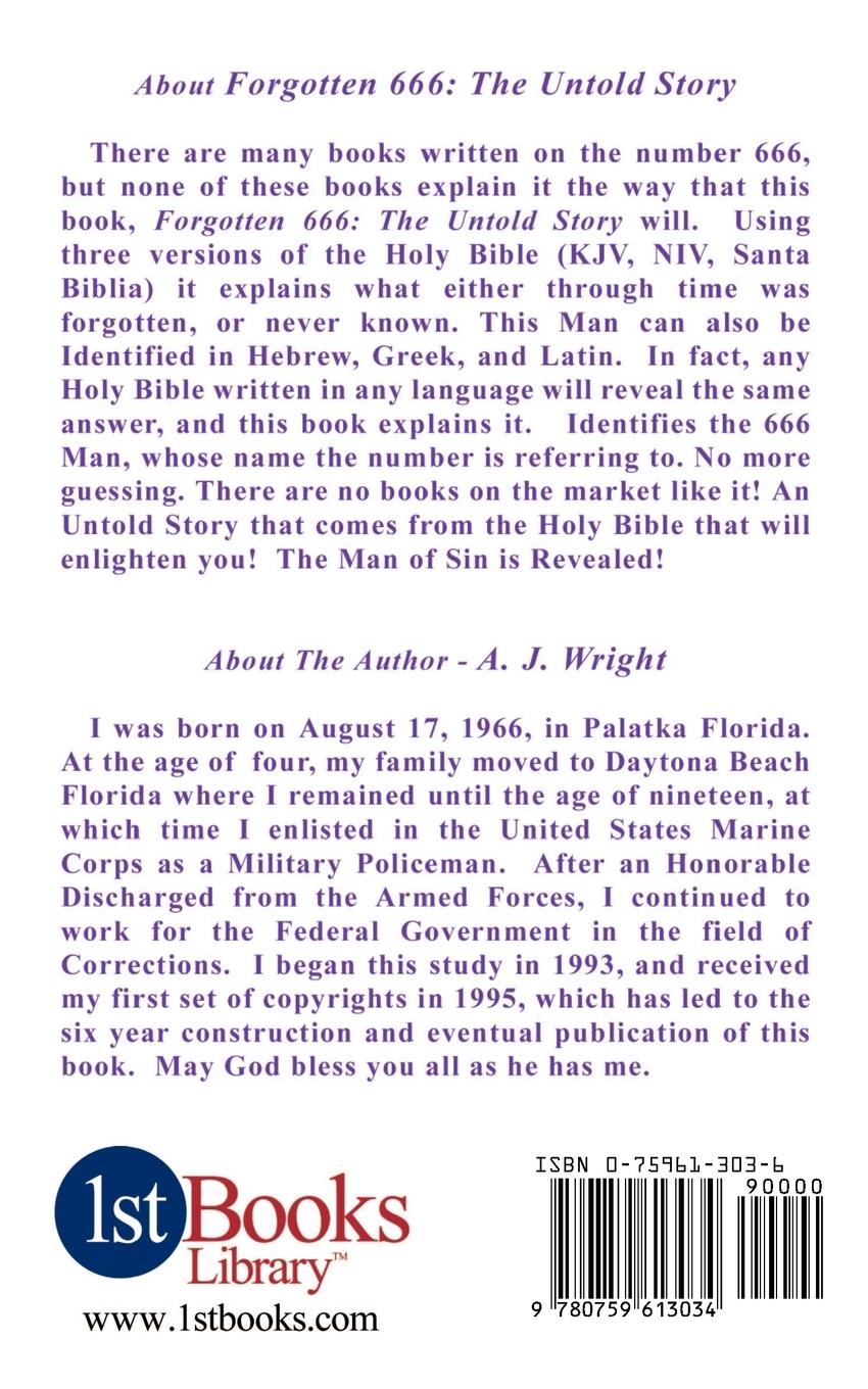 Rückseitencover Forgotten 666