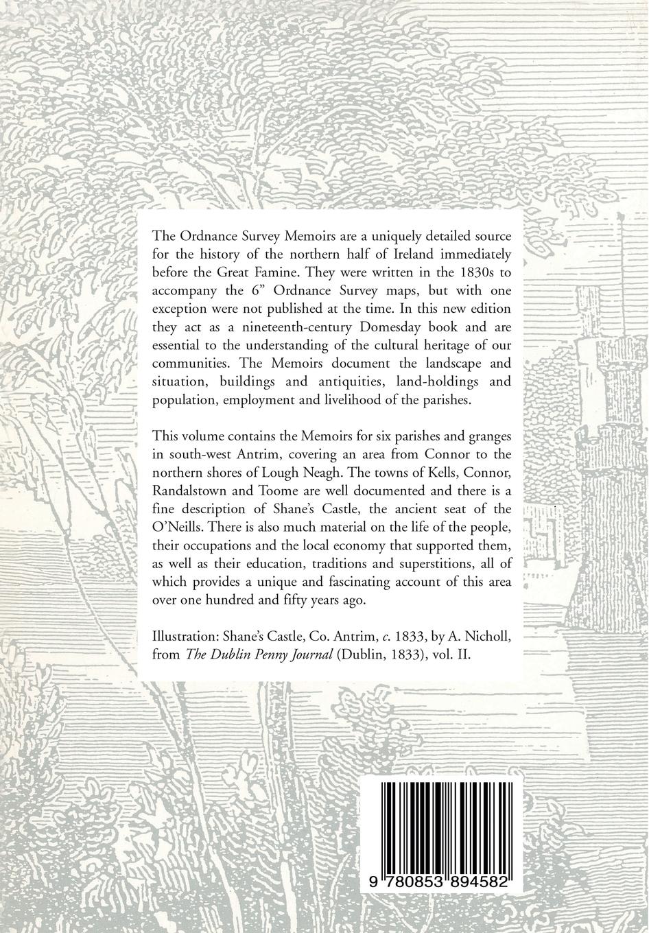 Rückseitencover Ordnance Survey Memoirs of Ireland Vol 19