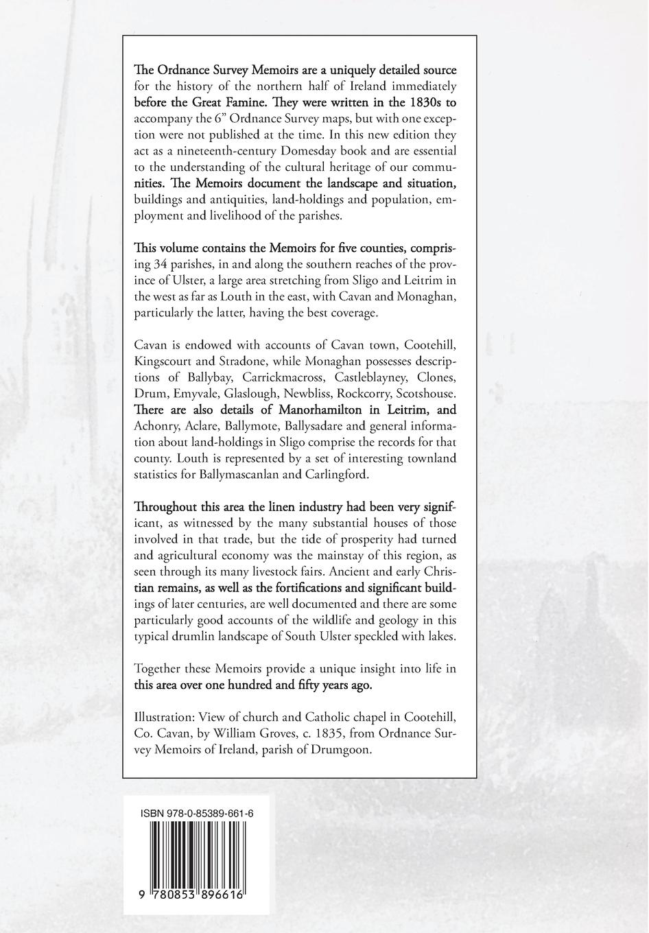 Rückseitencover Ordnance Survey Memoirs of Ireland, Vol 40