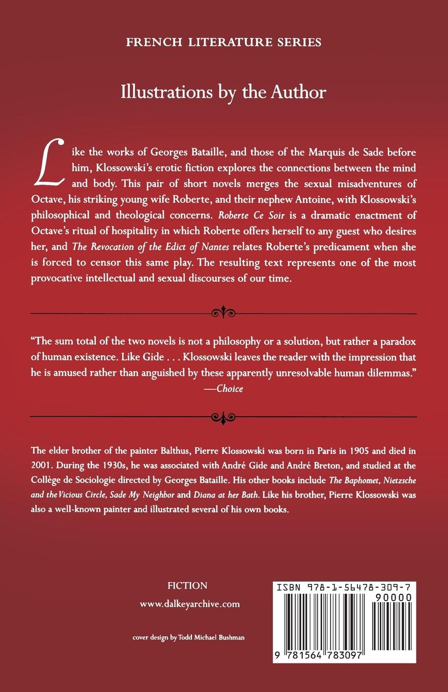 Rückseitencover Roberte Ce Soir: And the Revocation of the Edict of Nantes