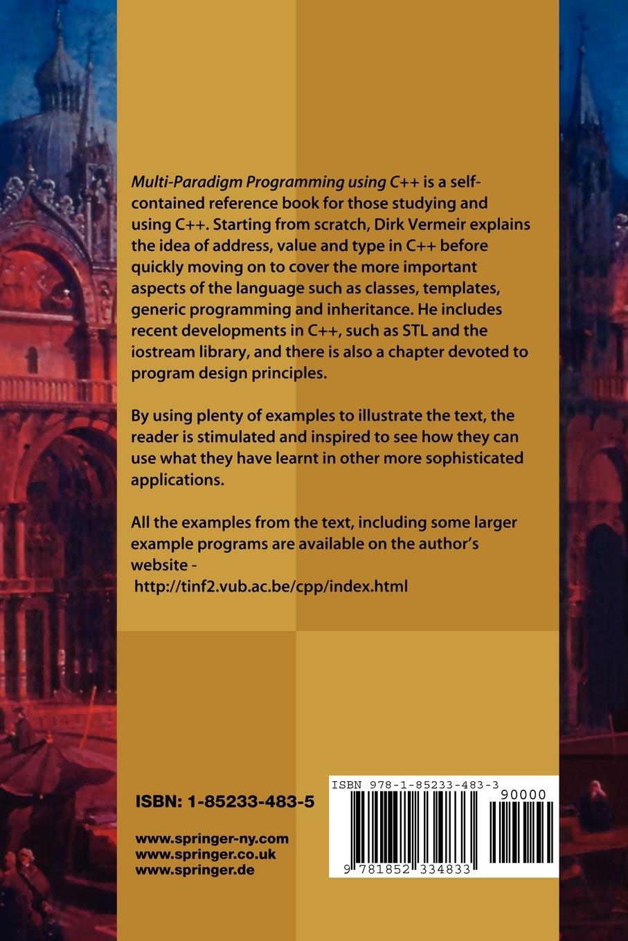 Rückseitencover Multi-Paradigm Programming using C++