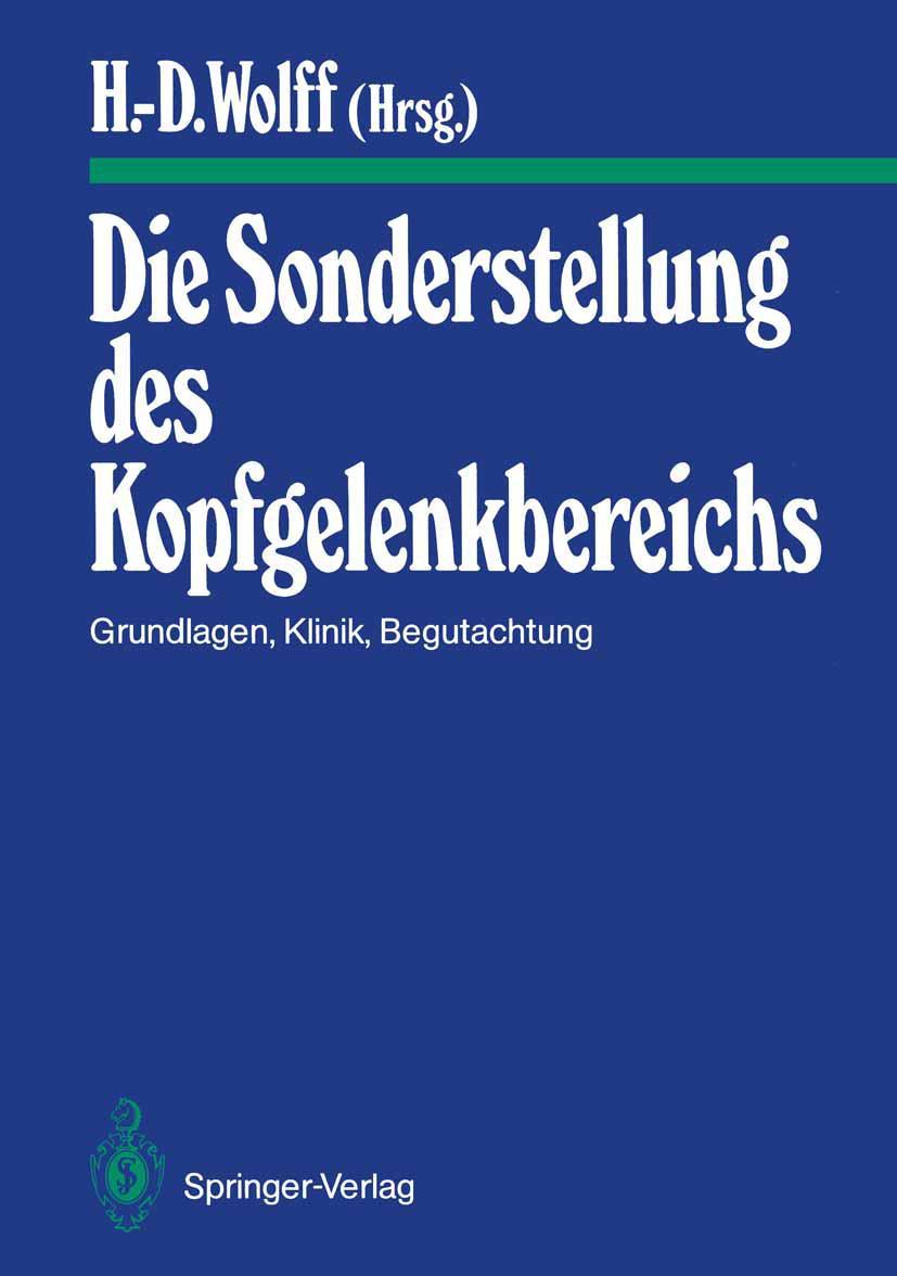 Vorderes Coverbild Die Sonderstellung des Kopfgelenkbereichs