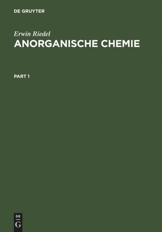 Vorderes Coverbild Anorganische Chemie
