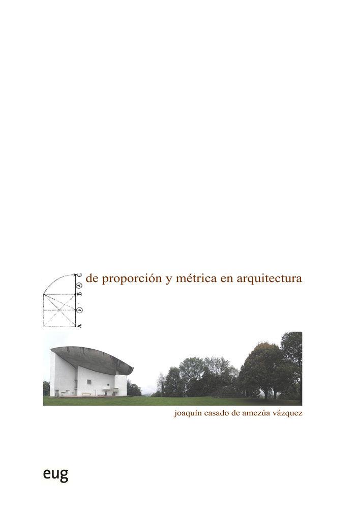 Vorderes Coverbild De proporción y métrica en arquitectura