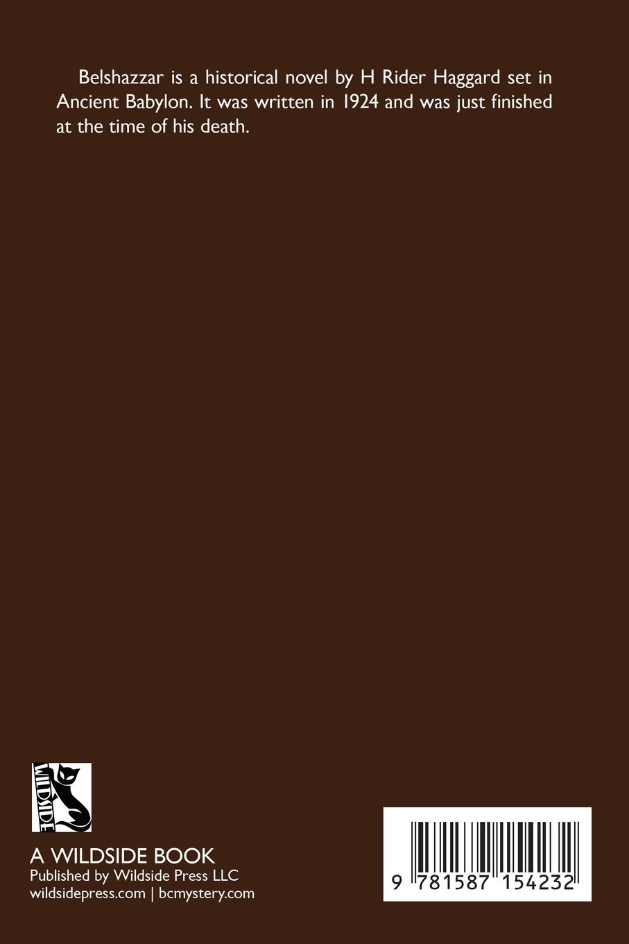 Rückseitencover Belshazzar