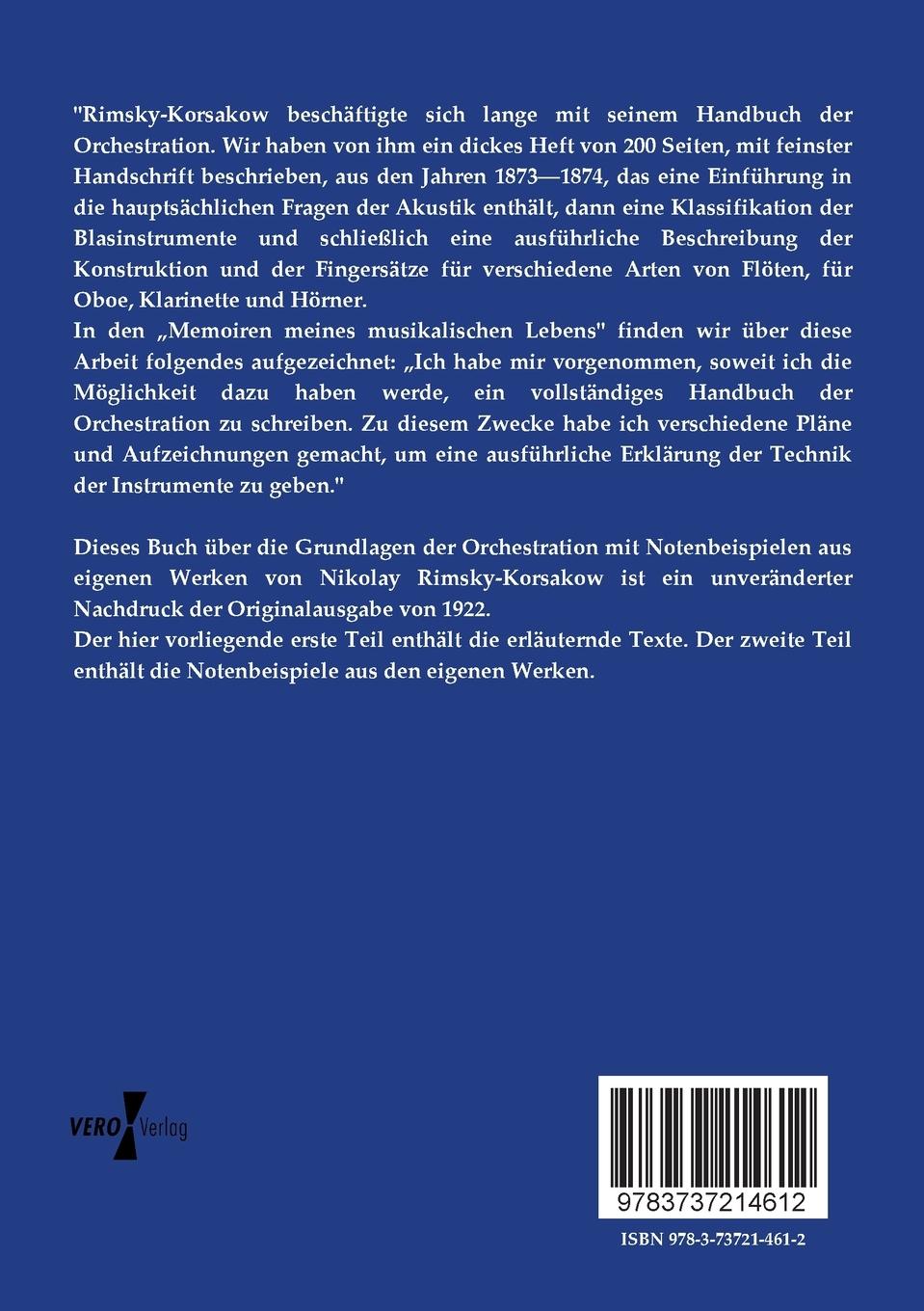 Rückseitencover Grundlagen der Orchestration