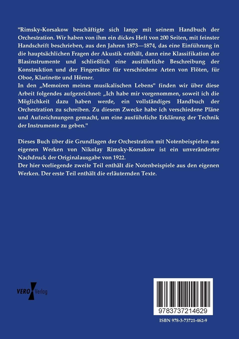 Rückseitencover Grundlagen der Orchestration