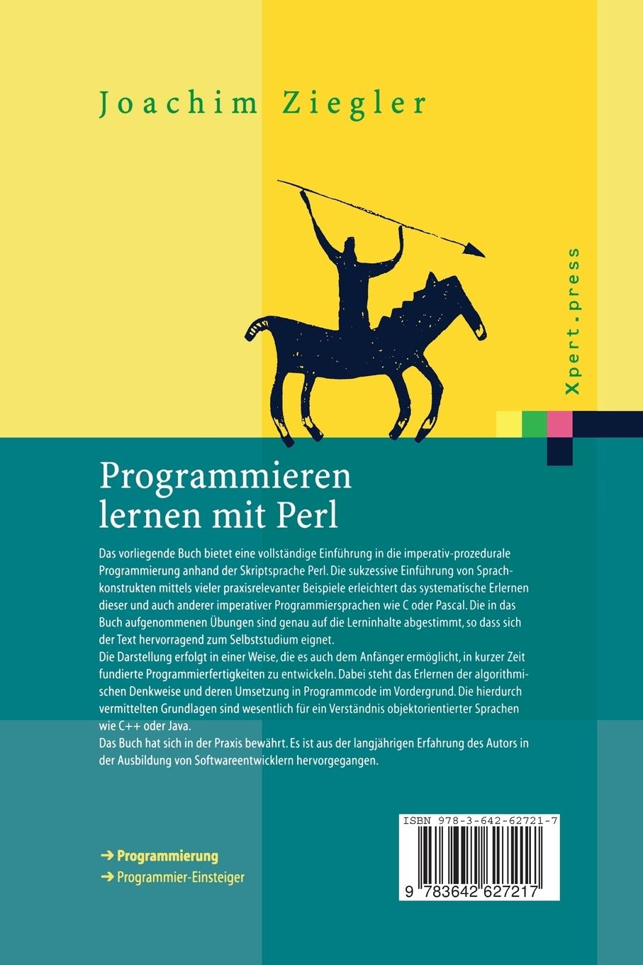 Rückseitencover Programmieren lernen mit Perl