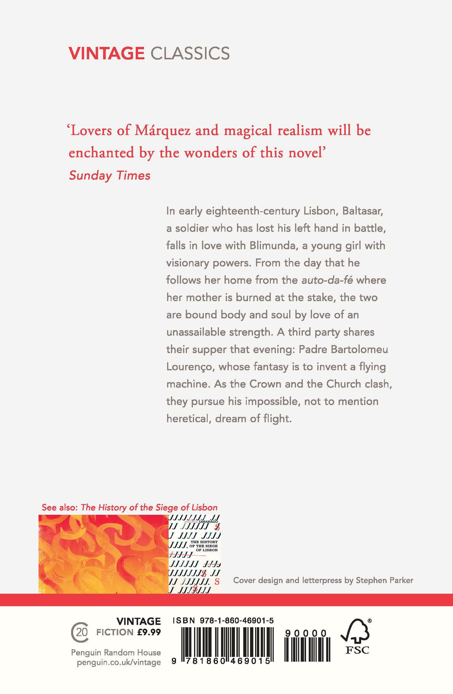 Rückseitencover Baltasar & Blimunda