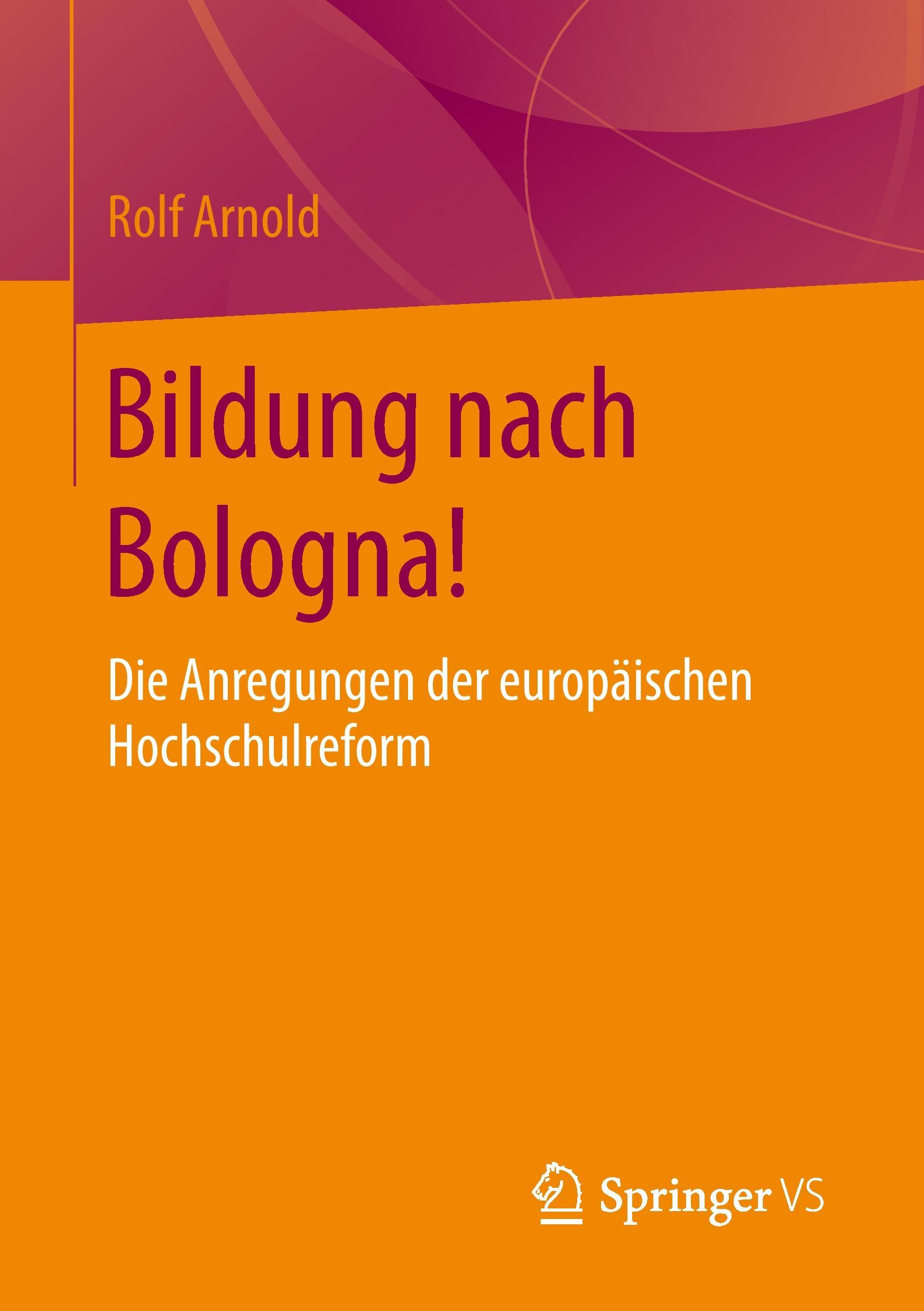 Vorderes Coverbild Bildung nach Bologna!
