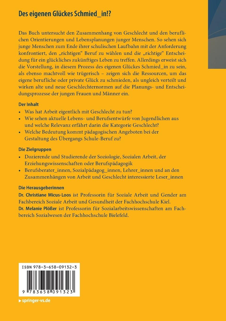 Rückseitencover Des eigenen Glückes Schmied_in!?