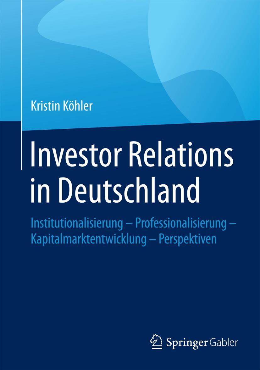 Vorderes Coverbild Investor Relations in Deutschland