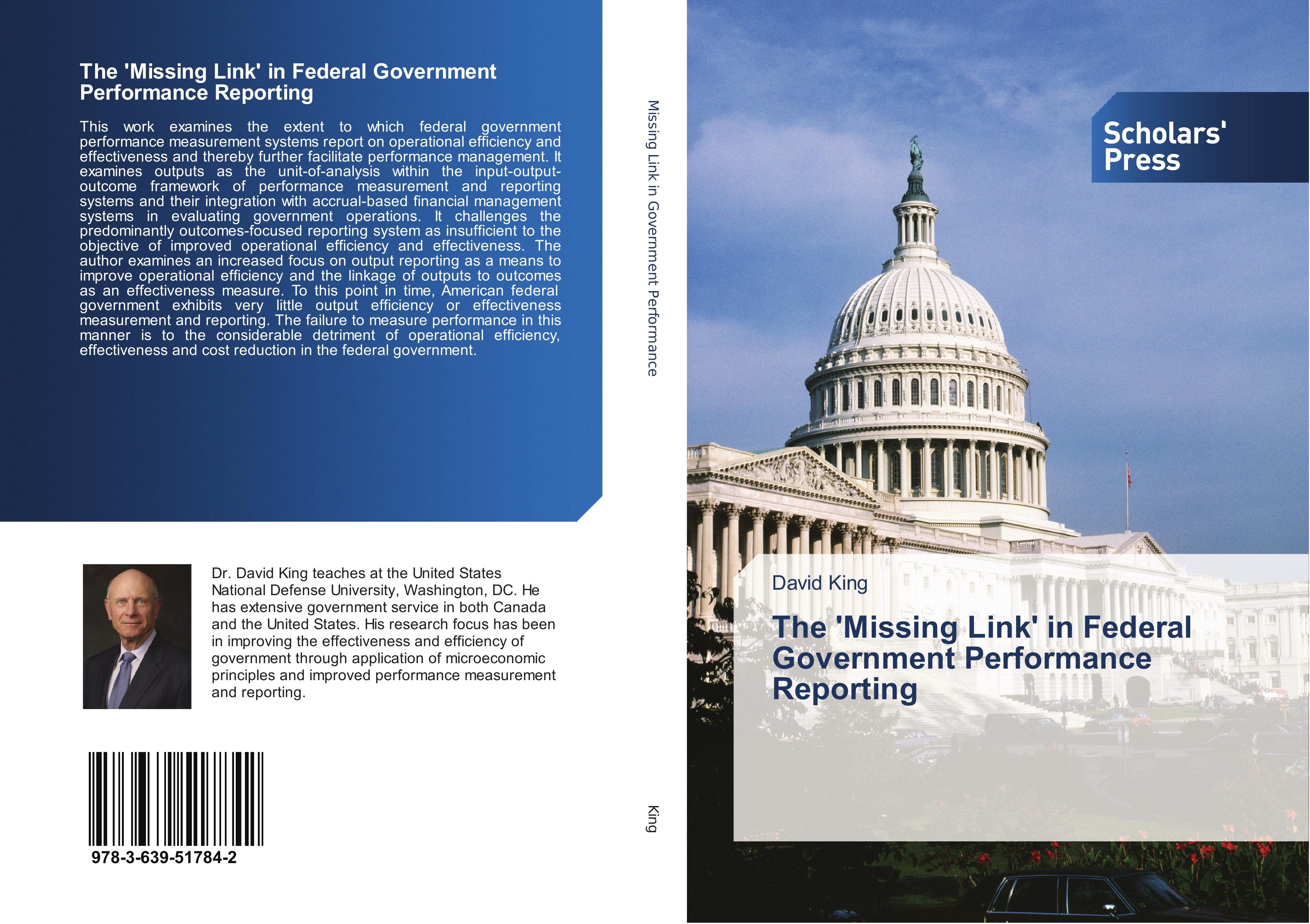 Vorderes Coverbild The 'Missing Link' in Federal Government Performance Reporting