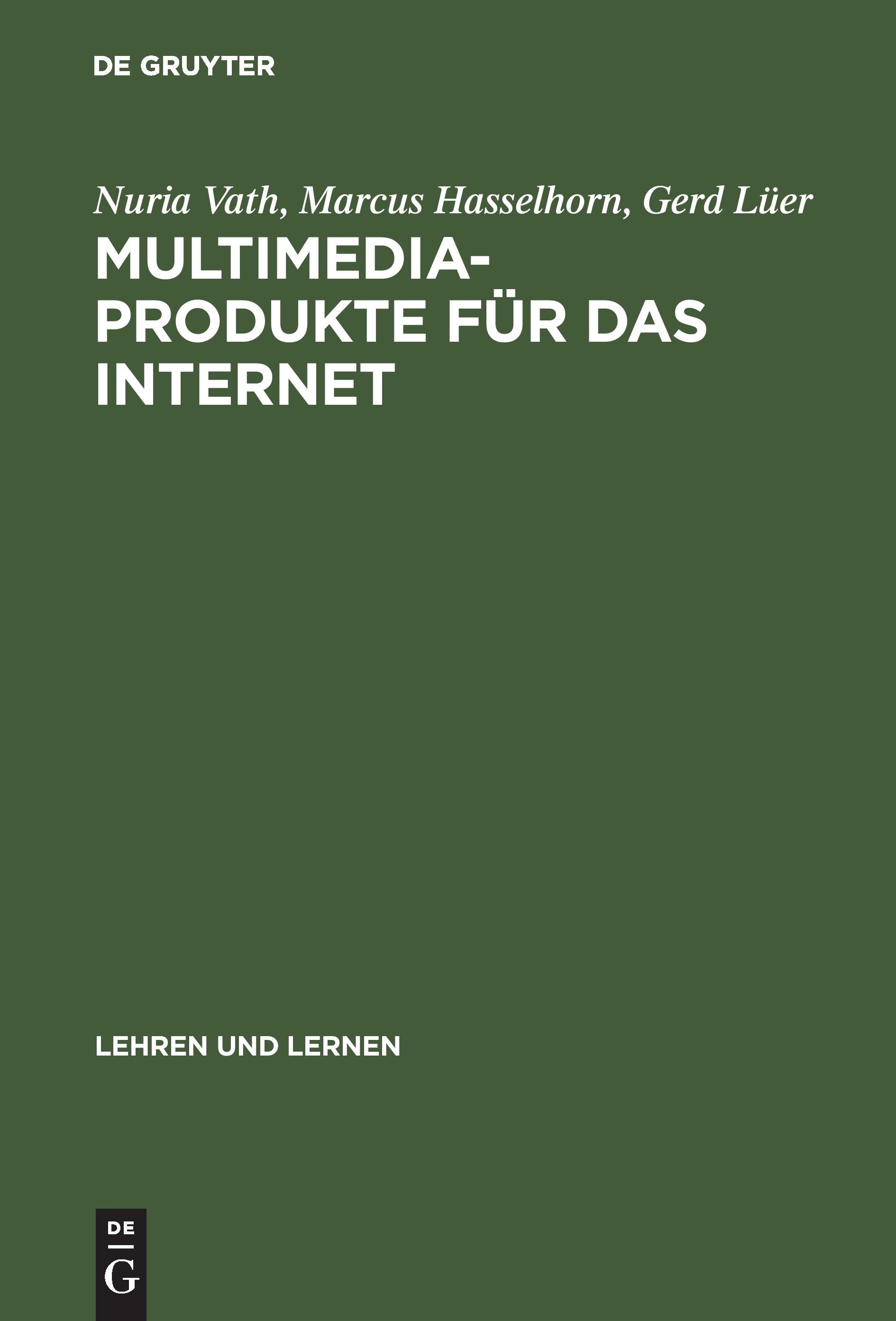 Vorderes Coverbild Multimedia-Produkte für das Internet