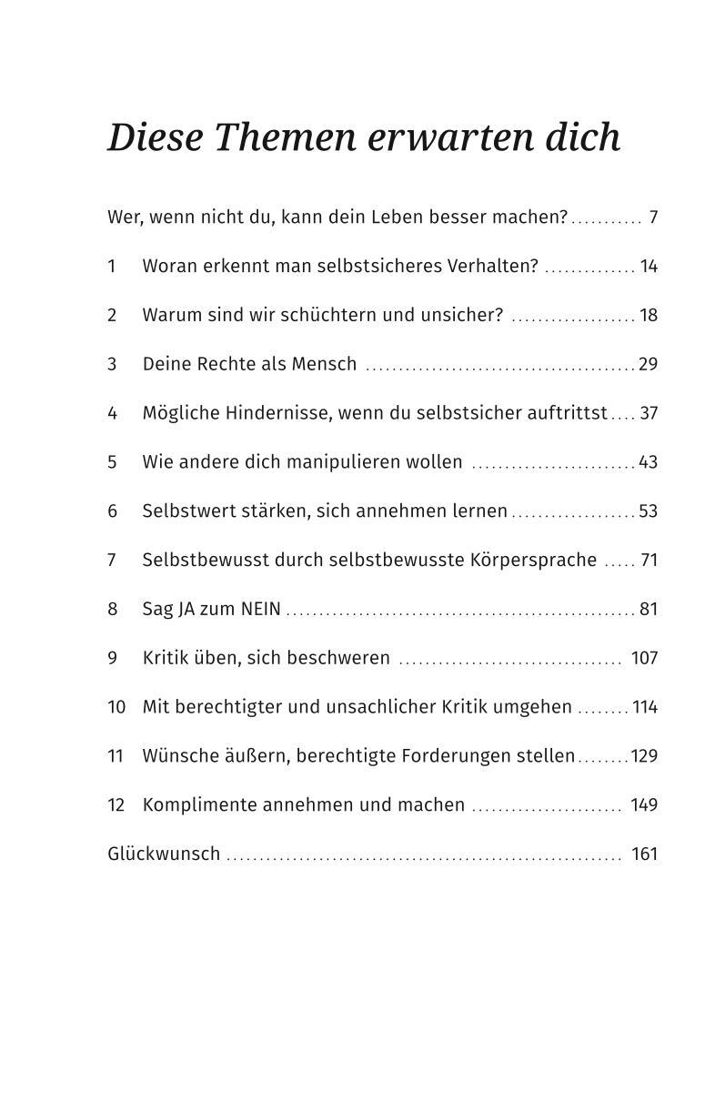 Beispielinhalt (Bild) Laß Dir nicht alles gefallen