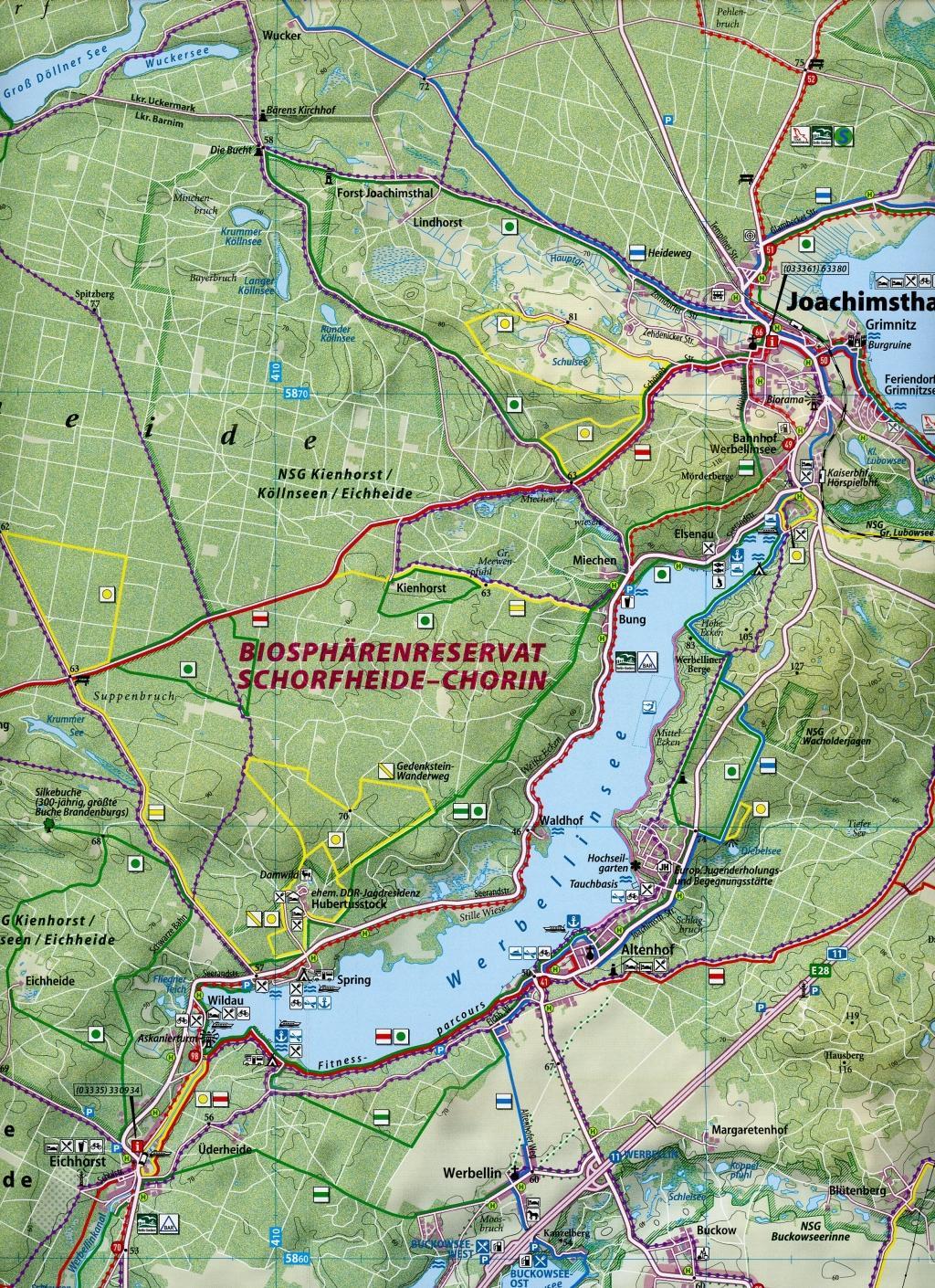 Beispielinhalt (Bild) Joachimsthal - Werbellinsee 1 : 50 000