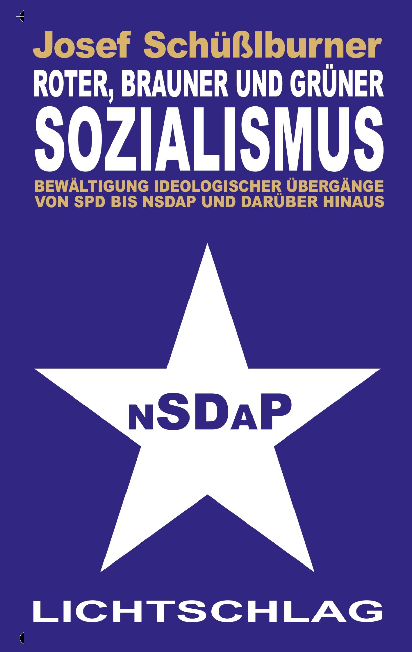 Vorderes Coverbild Roter, brauner und grüner Sozialismus
