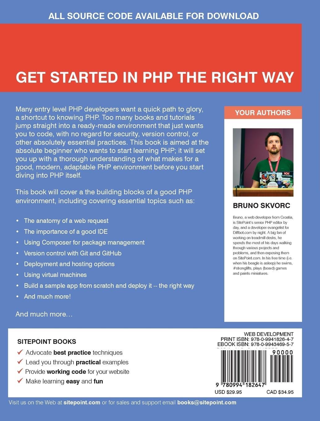Rückseitencover Jump Start PHP Environment