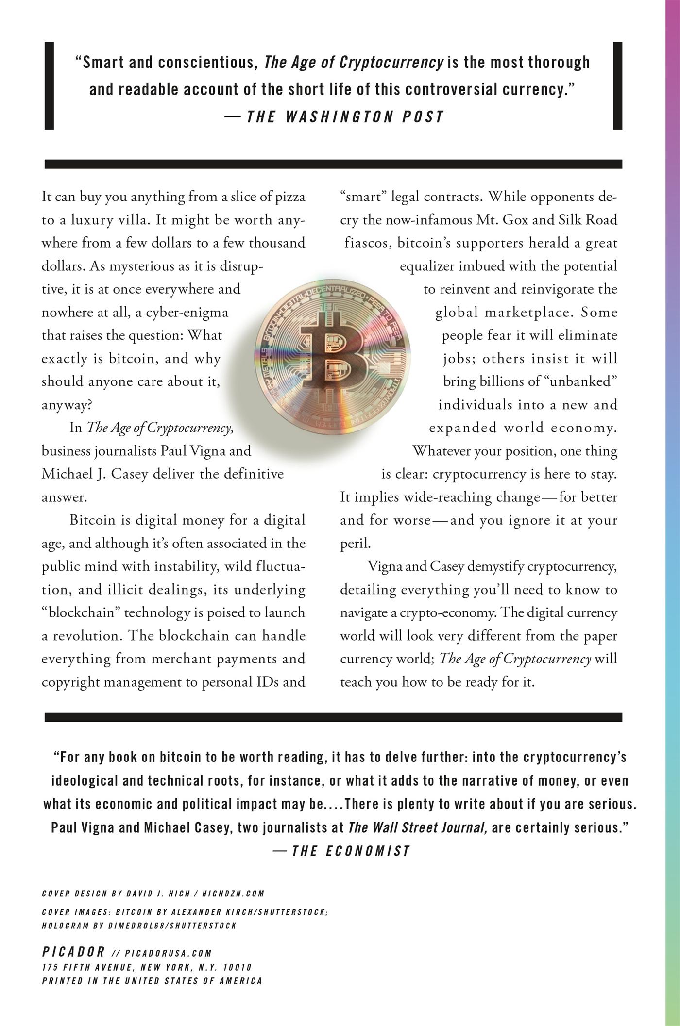 Rückseitencover Age of Cryptocurrency