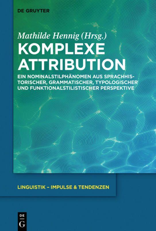 Vorderes Coverbild Komplexe Attribution