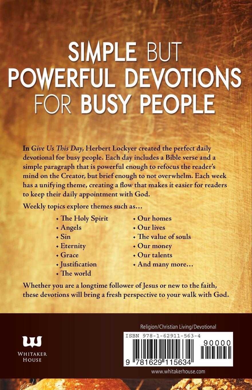 Rückseitencover Give Us This Day