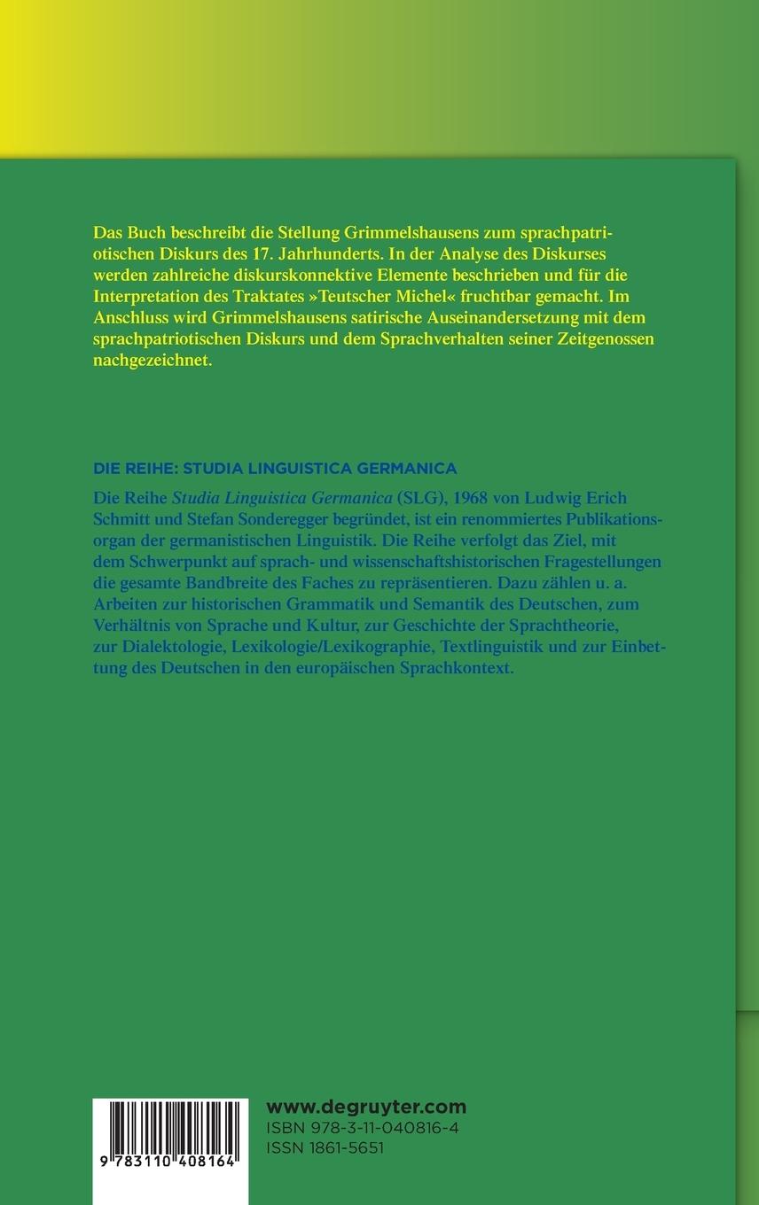 Rückseitencover Satirische Sprache und Sprachreflexion