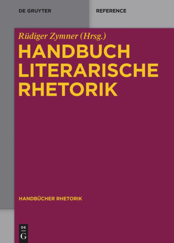 Vorderes Coverbild Handbuch Literarische Rhetorik