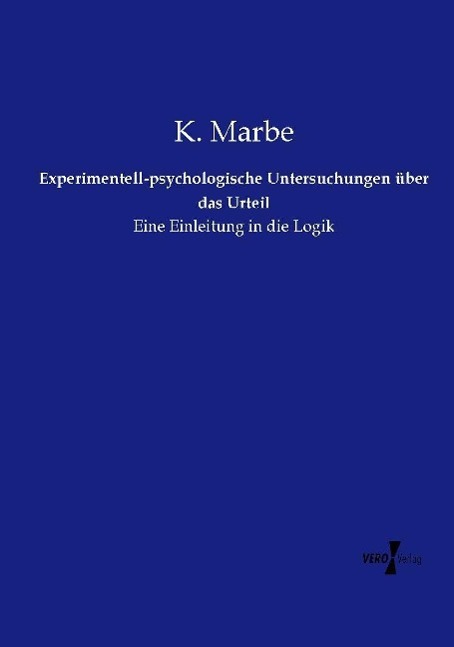 Vorderes Coverbild Experimentell-psychologische Untersuchungen über das Urteil