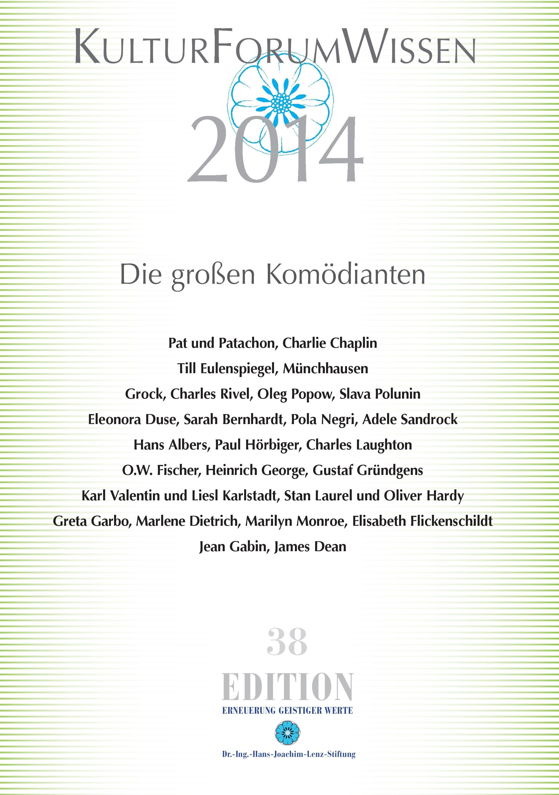 Vorderes Coverbild KulturForumWissen 2014