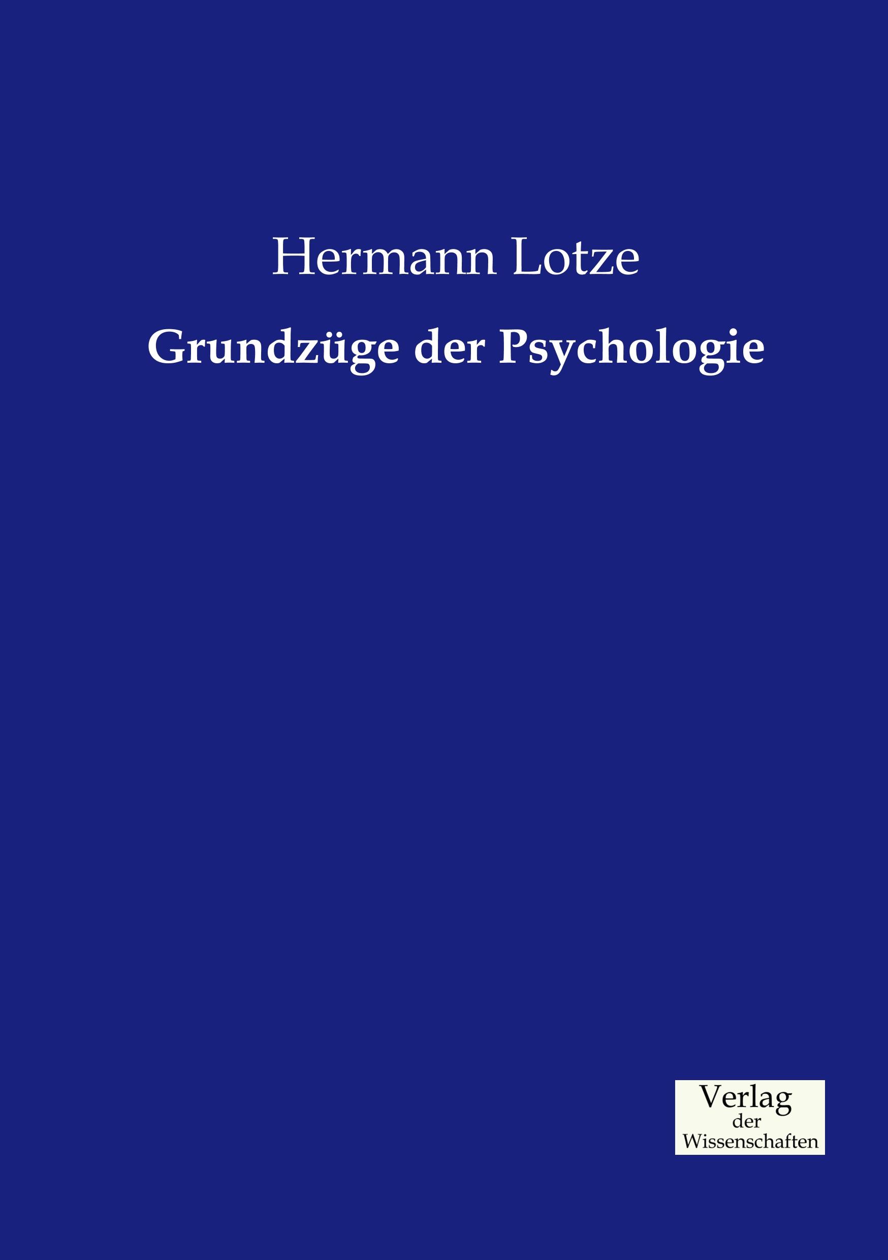 Vorderes Coverbild Grundzüge der Psychologie