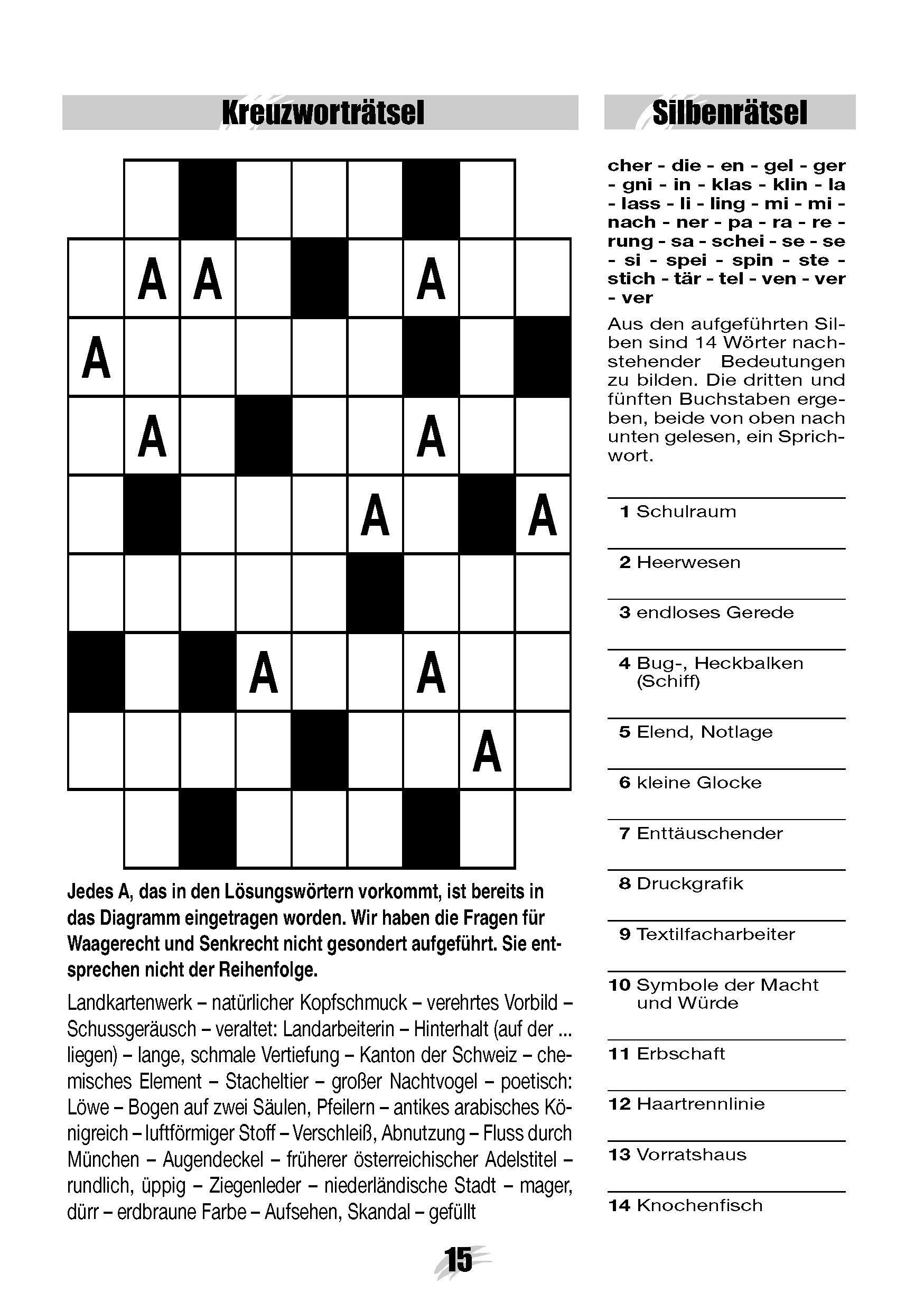 Beispielinhalt (Bild) Der große Rätselblock 43