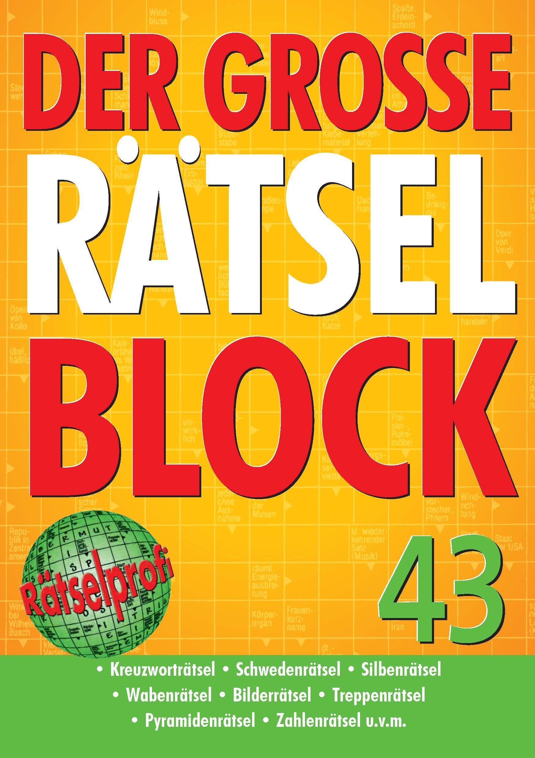 Vorderes Coverbild Der große Rätselblock 43