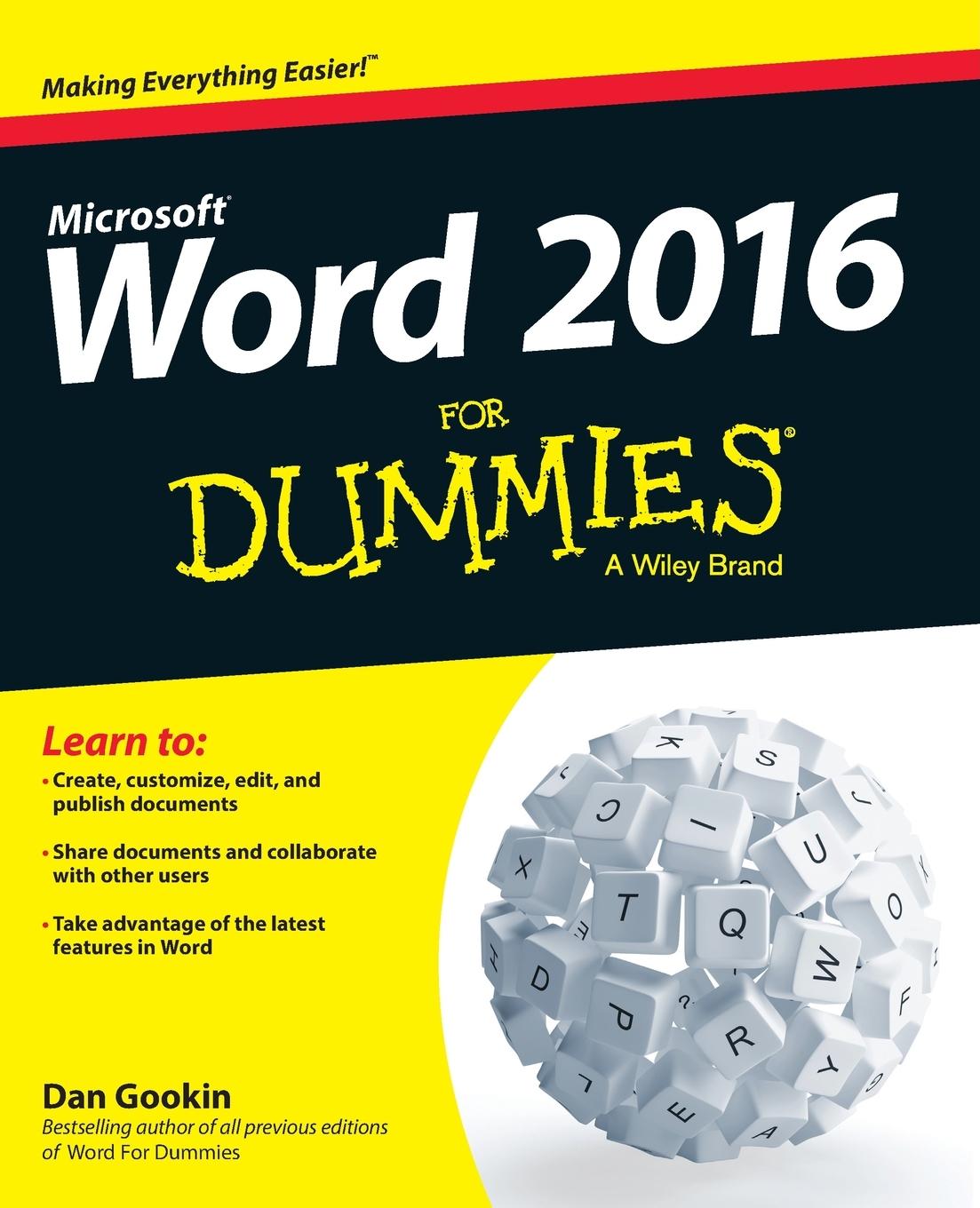 Vorderes Coverbild Word 2016 for Dummies