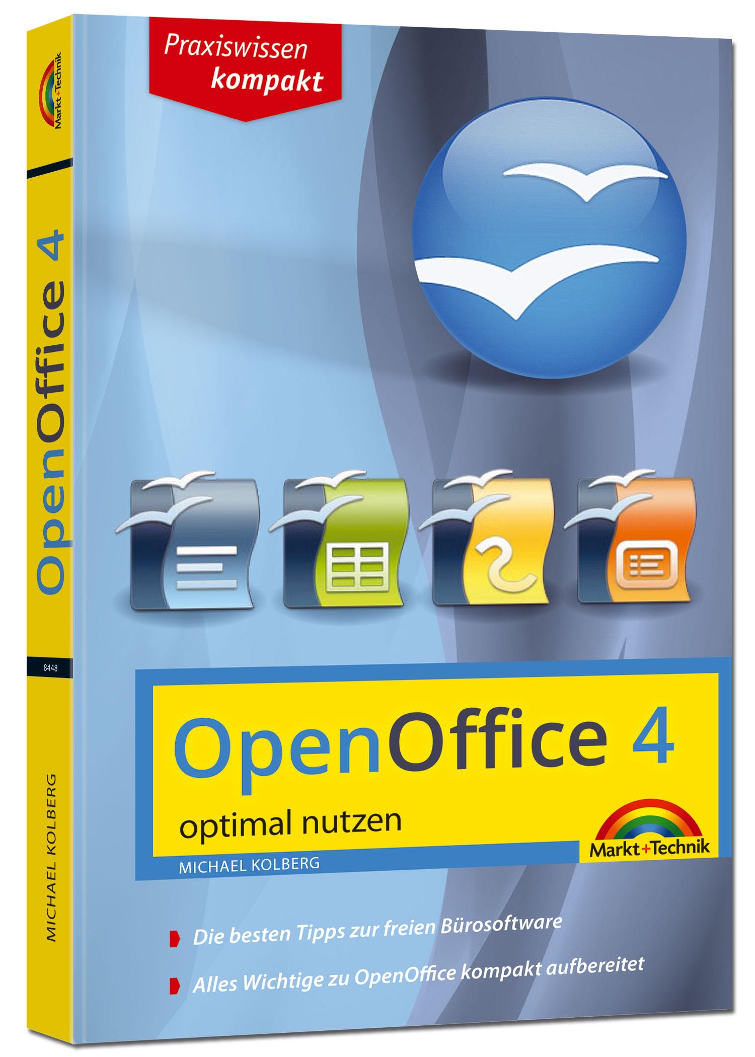 Vorderes Coverbild OpenOffice 4.1.1 - aktuellste Version - optimal nutzen