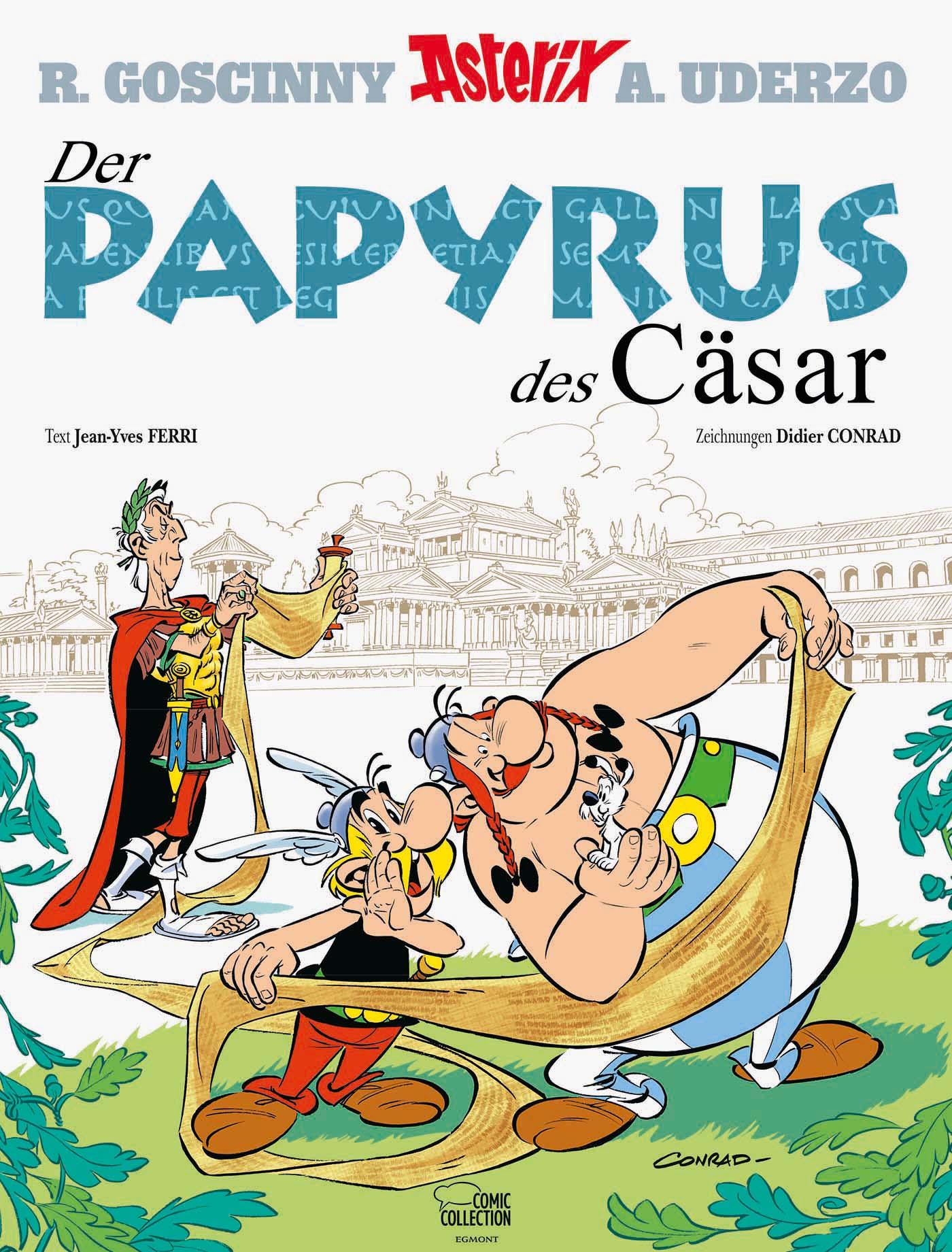 Vorderes Coverbild Asterix 36. Der Papyrus des Cäsar