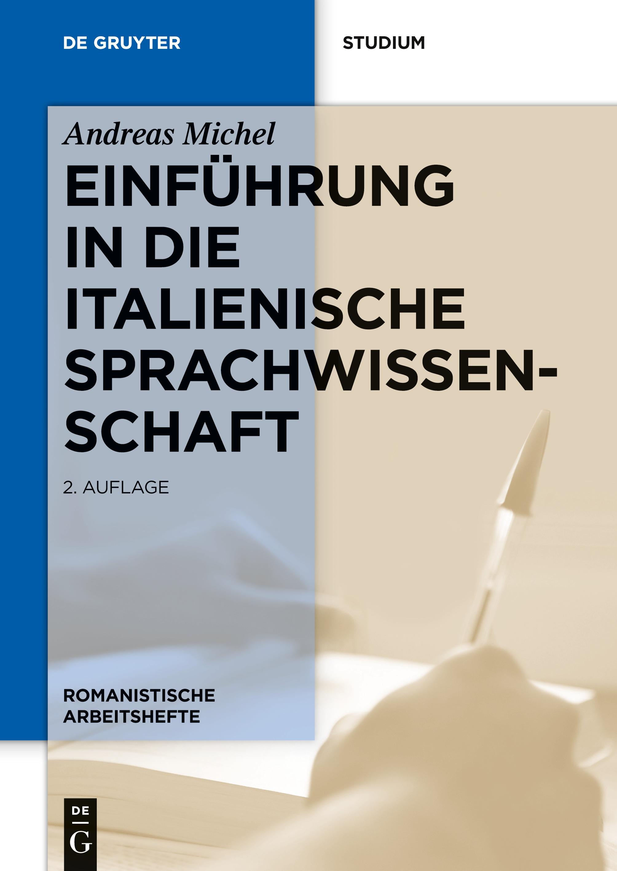Vorderes Coverbild Einführung in die italienische Sprachwissenschaft