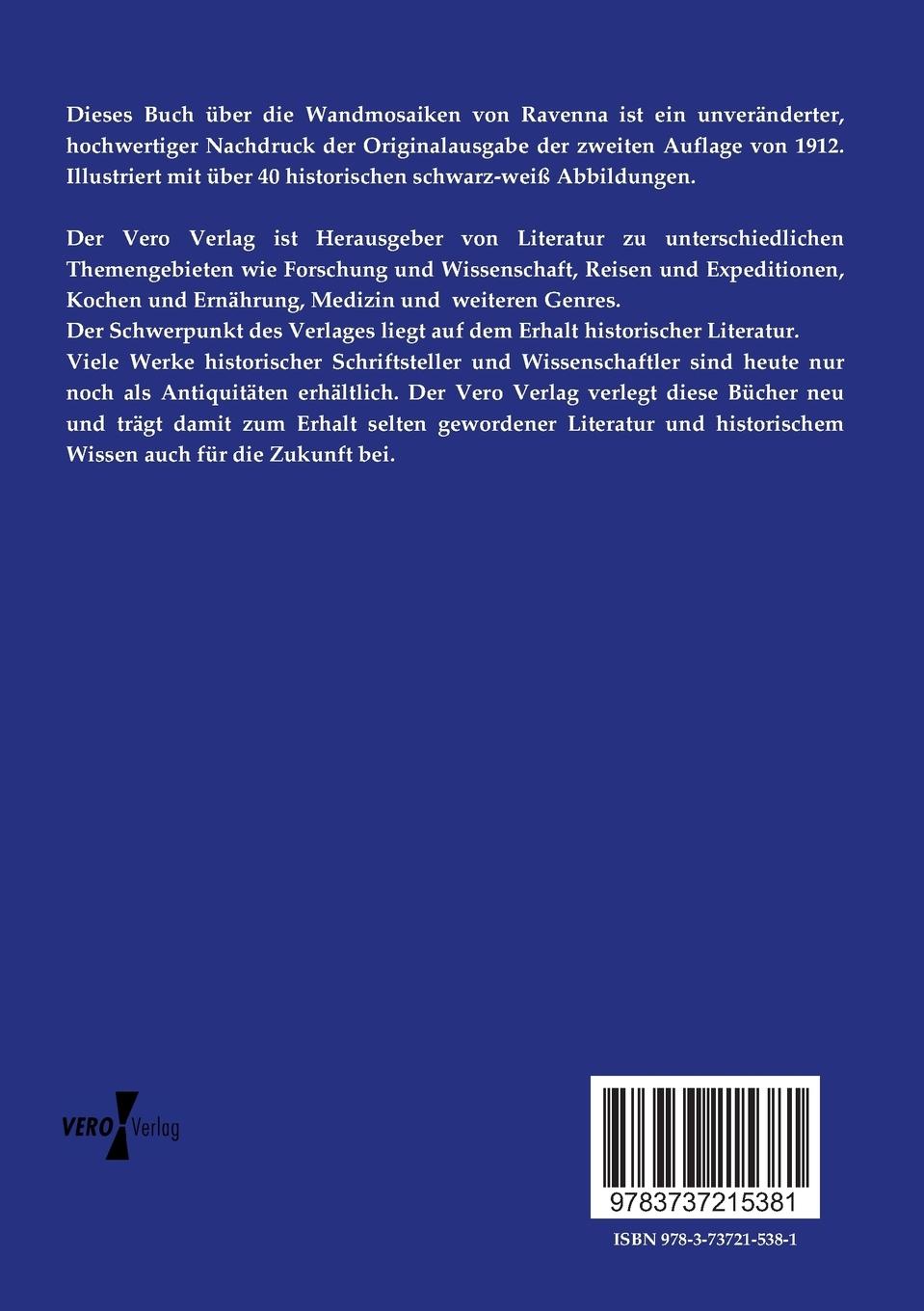 Rückseitencover Die Wandmosaiken von Ravenna