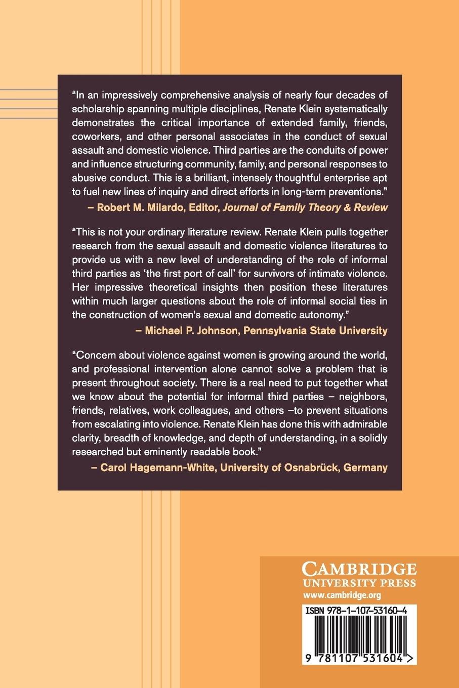 Rückseitencover Responding to Intimate Violence Against Women