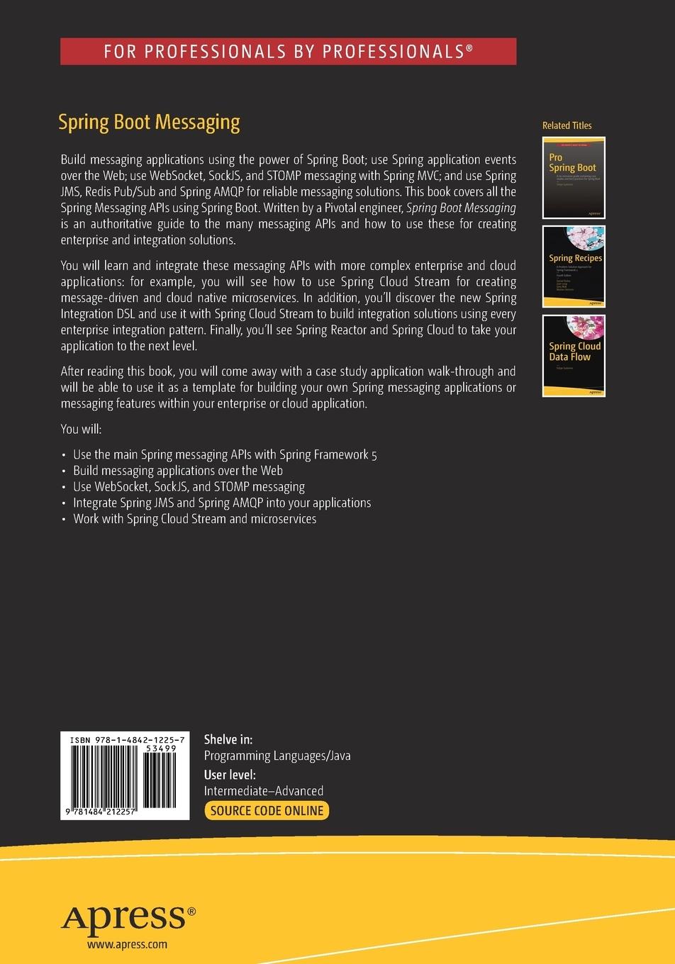 Rückseitencover Spring Boot Messaging